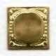 ^Solid Square Platform Base Raw Brass 15mm