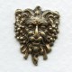 Dionysus Greek God of Wine Oxidized Brass 21mm (2)
