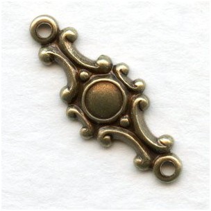 Ornate Connectors Oxidized Brass 20mm (12)