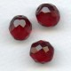 Garnet Preciosa Round Faceted Beads 12mm