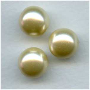 Czech Glass Round Pearls Creme 12mm (12)