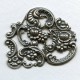 Floral Details and Cutouts Oxidized Silver 53mm