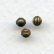 Tiny Round Spacer Beads Oxidized Brass 3mm MIXED