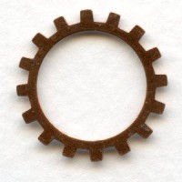 Steampunk Cogs Oxidized Copper 19mm (12)