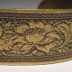 ^Floral Embossed Oxidized Brass Cuff 19mm (1)