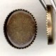 Serrated Edge Settings 10x8mm Oxidized Brass (12)