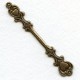 Hearts and Flowers Details Solid Bar Oxidized Brass (1)