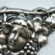 Art Nouveau Vineyard Nymphs Oxidized Silver Stamping (1)