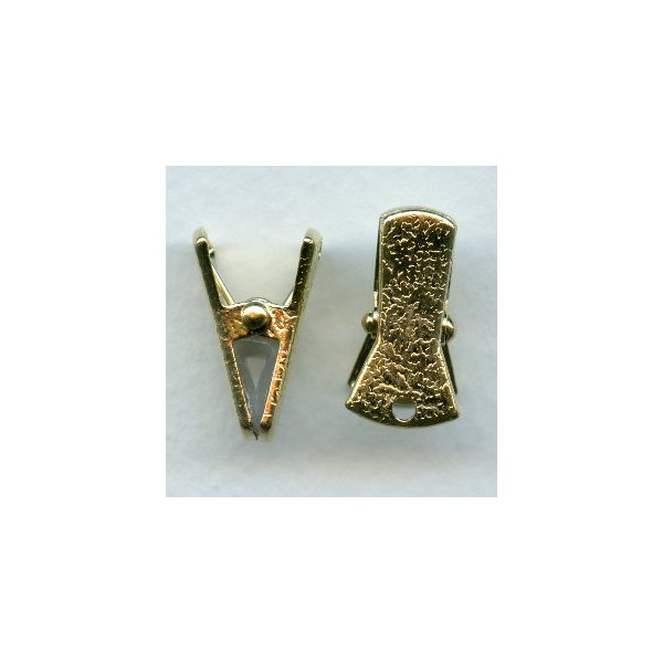 22x9mm Brass Sweater Guard/Tie Clip-0686-94