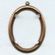 ^Smooth Edge Oxidized Copper Settings 40x30mm (2)