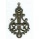 ^Spectacular Large Pendant Drops Oxidized Silver