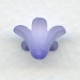 Purple Lucite Bell Shape Flower Beads Matte 13x7mm