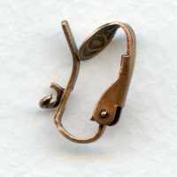 Pierced Look Clip Earring Findings Oxidized Copper (24)