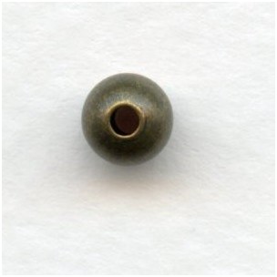 ^Smooth Round Spacer Beads Oxidized Brass 5mm
