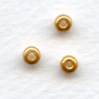 ^Seed Beads Metallic Gold Size 6/0 Czech Glass 4mm