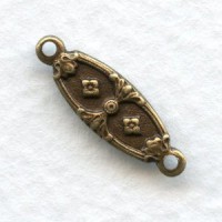 Fancy Little Jewelry Connectors Oxidized Brass (12)