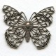 Most Exquisite Filigree Butterfly 48mm Oxidized Silver (1)