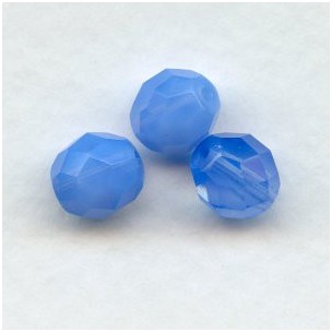 ^Blue Opal Fire Polished Round Faceted Beads 8mm