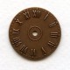 Clock Faces Roman Numerals Oxidized Copper 25mm (6)