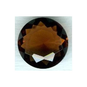 ^Smoked Topaz Round Glass Jewelry Stone 18mm