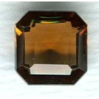 ^Smoked Topaz Glass Square Octagon Jewelry Stones 8mm