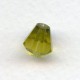 Olivine Bell Shape Faceted Glass Beads 10x9mm
