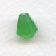 Opal Green Bell Shape Faceted Glass Beads 10x9mm