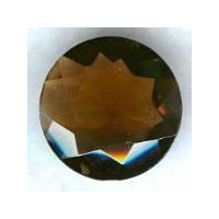 ^Smoked Topaz Glass Round 25mm Unfoiled Jewelry Stone (1)