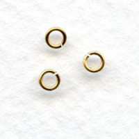 Tiny Jump Rings Round 3mm Raw Brass (200)