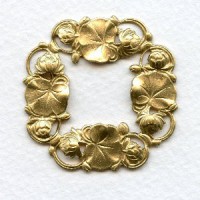 Floral Framework Stampings 41mm Raw Brass (3)
