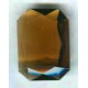 ^Smoked Topaz Glass Octagon Jewelry Stone 25x18mm