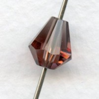 Light Amethyst Bell Shape Faceted Glass Beads 9x8mm