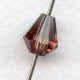 Light Amethyst Bell Shape Faceted Glass Beads 9x8mm
