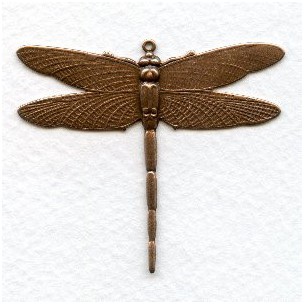 ^Dramatic Dragonfly with Loop Oxidized Copper (1)