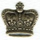 ^Smaller Crown Ornamentation Stampings Oxidized Brass (6)