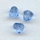 ^Light Sapphire Bell Shape Faceted Glass Beads 9x8mm