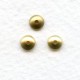 Smooth Round Bead Caps Raw Brass 5mm (50)