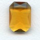 Topaz Glass Octagon Unfoiled Jewelry Stone 25x18mm