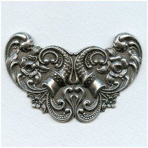 Fabulous Oxidized Silver Stamping 80mm