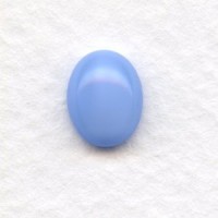 Blue Moonstone Glass Oval Cabochons 10x8mm (6)