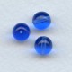 ^Smooth European Glass Druk Beads Sapphire 8mm
