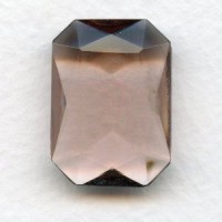 ^Light Amethyst Glass Octagon Unfoiled 25x18mm