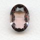 Light Amethyst Glass Oval Unfoiled Stone 18x13mm