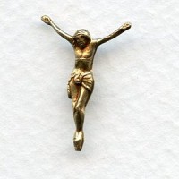 Crucifixes Oxidized Brass 20mm (6)