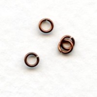 Tiny Oxidized Copper Jump Rings Round 3.5mm