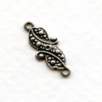 Favorite Connector Oxidized Silver 16mm (6)