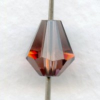 Light Amethyst Bell Shape Faceted Glass Beads 10x9mm