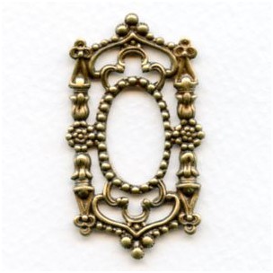 Gothic Framework Piece Oxidized Brass Splendor (1)