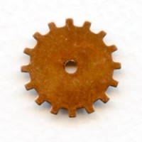 Steampunk Wheels Oxidized Copper 19mm (12)