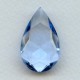 ^Light Sapphire Glass Pear Unfoiled Stone 32x20mm (1)